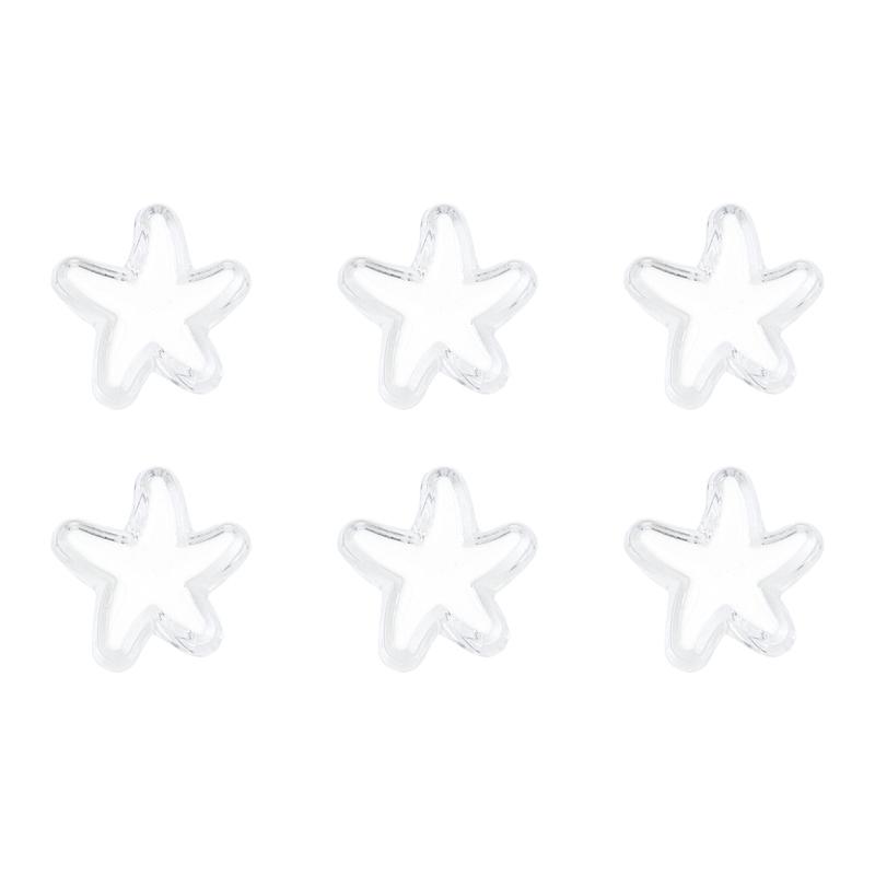 

Акриловые бусины, прозрачные бусины со звездами, капающие маслом, для DIY ожерелья, браслета, серьг, изготовления ювелирных изделий 24mm 4pcs белый