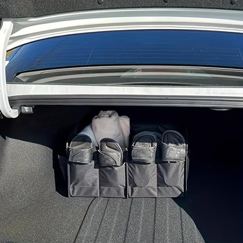 Large Capacity Foldable Car Storage Box Black Oxford Cloth