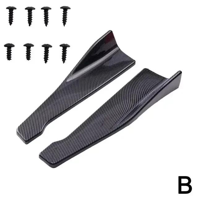 Universal Car Front Rear Bumper Strip Lip Side Skirt Cover Scratch Protector Car Corner Bumper Guards 48CM with Screws Fit