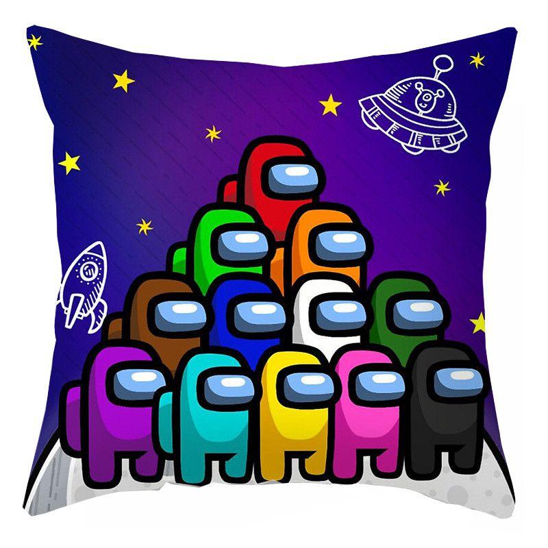 Pillow Game Case Throw Cushion Cover Home Sofa Decor Square Cartoon