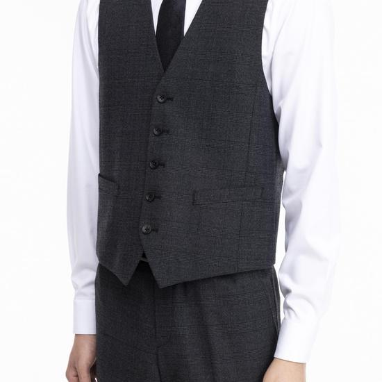 Giosongzio Signature Single Notched Suit Charcoal Check ZE6SU646CH ZE6SP646CH