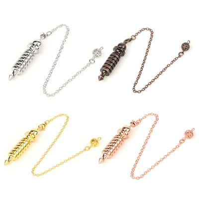 Screw Shape Pendulum Dowsin Reiki Healing Pendant for Meditation Chakra Balance