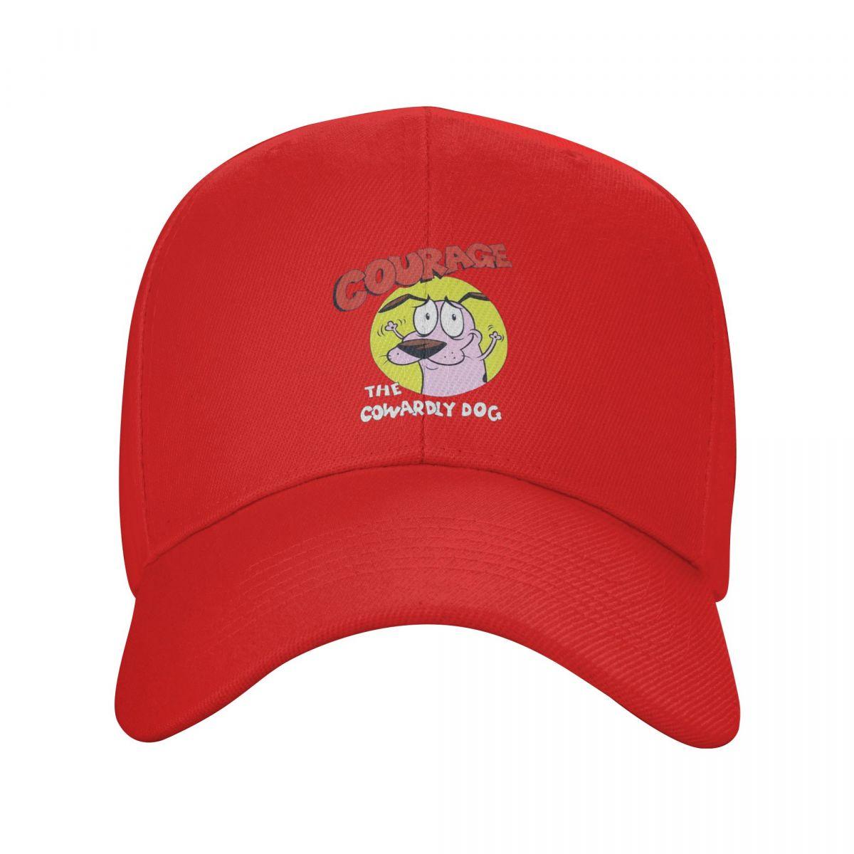 

Cowardly Dog Courage Cartoon Baseball Caps Snapback Men Women Hats Casual Cap Sports Baseball Hat Casquette One Size