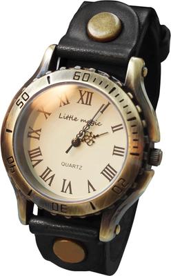 Leder, das sich über Allergien verändert Uhr Uhr Antike Uhr L [Little Magic] [Japanische Zeit] [Japanisches Uhrwerk] [Metallkompatibel] Herren Damen