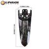 LINGQI RACING Water Transfer Carbon Fiber Wheel Fender Rear Mudguards For Light Bee X S Electric Dirt Bike Modified Parts