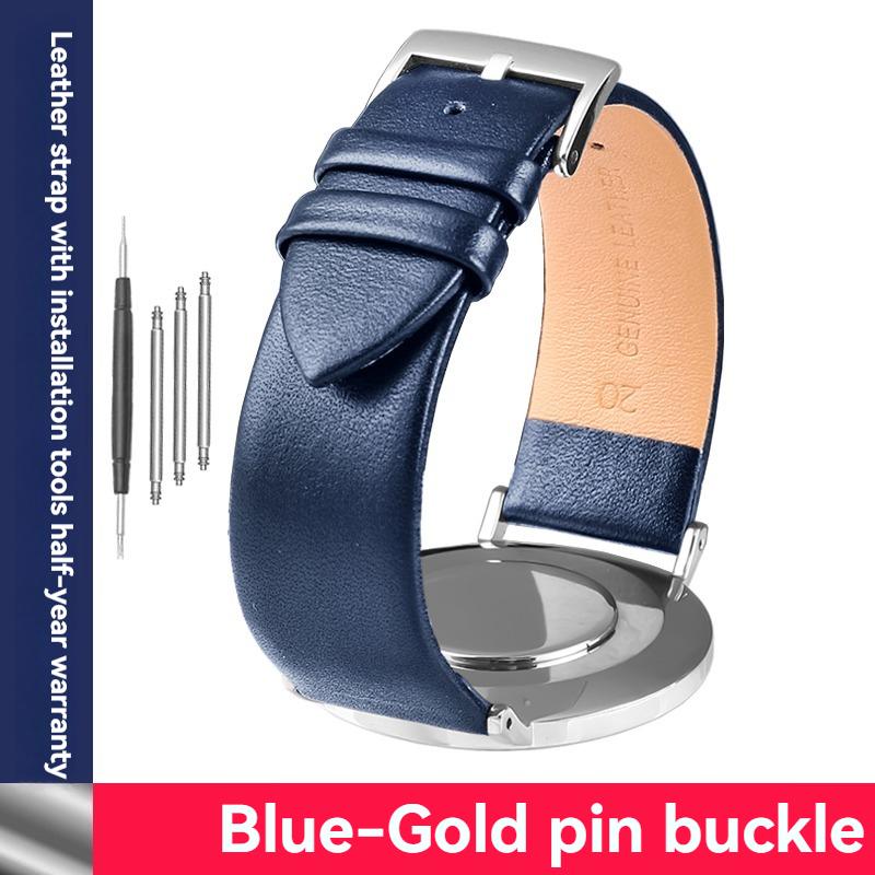 

Ultra-thin Genuine Leather Watch Band 12/14/16/18/19/20/21/22mm Watch Strap for Man Women High-quality soft Wristband with Tools 12x10mm width