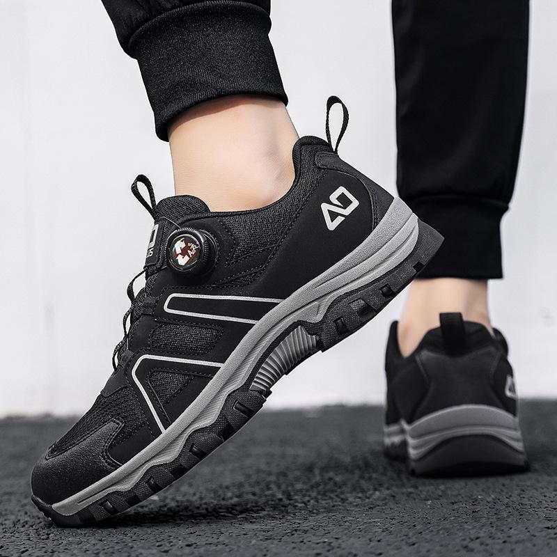 Side rotating button sports shoes Outdoor light non-slip wear-resistant mountaineering shoes Casual shoes