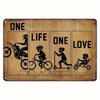 Vintage Retro Motorcycle Tin Sign Metal Wall Art Decor for Home Garage Man Cave Bar Cafe 20x30cm