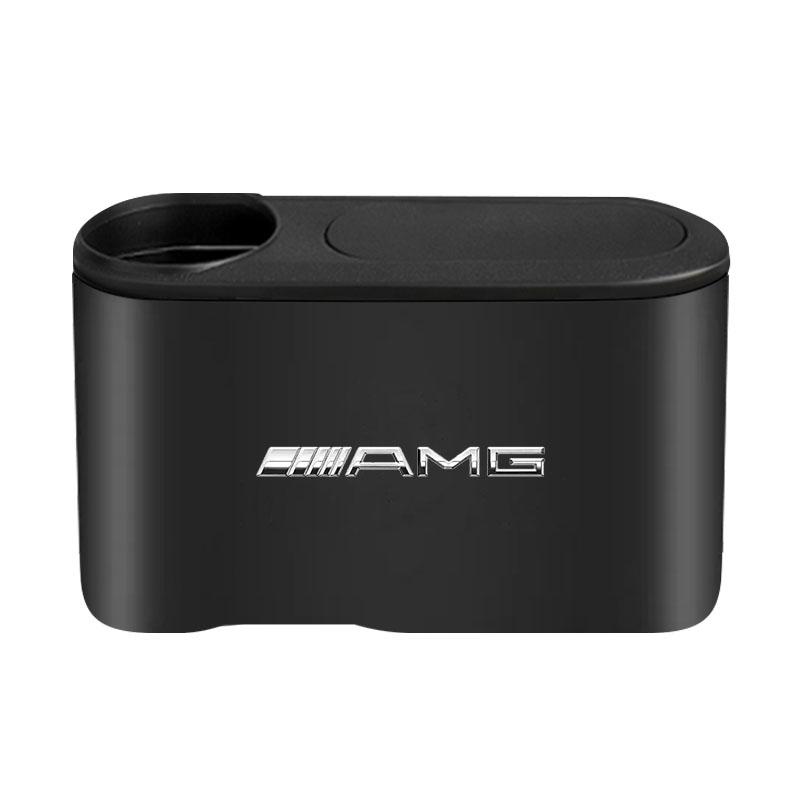 New Hanging Car Trash Can Auto Emblem Garbage Box Accessories For Mercedes Benz AMG W205 W204 W203 W211 GLC GLE CLA W212 W213 W201 W210 W124