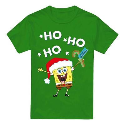 SpongeBob SquarePants Mens Ho Ho Ho Merry Christmas! T-Shirt