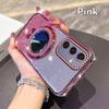 Fashion Diamond Glitter Plating Soft Case For Samsung Galaxy S20 FE S21 Plus S22 S23 S24 Ultra S25 Edge Bracket Shockproof Cover