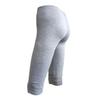 High Waist Solid Color Mid-Calf Stretchy Women Leggings Cropped Pants Bottoms for Running