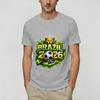 Brazil 2026 Soccer Unisex T Shirts Vintage Tee Shirt Short Sleeve Round Collar TShirts Pure Cotton Printed Clothing