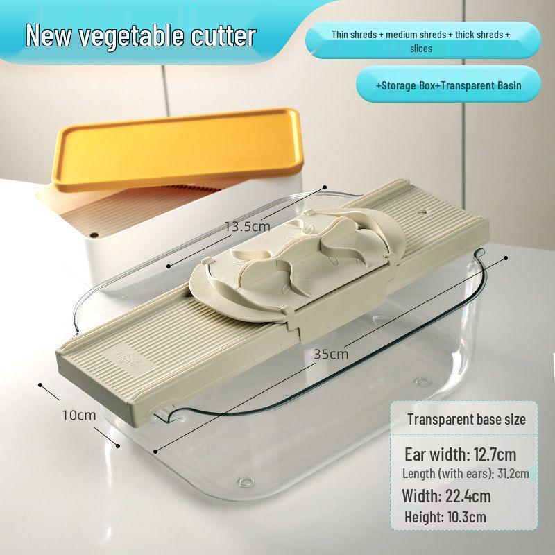Commercial Handheld Potato Grater & Slicer with Hand Guard for Restaurants and Canteens