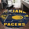 Pacers Basketball Team  Round Rug for Livingroom,Bedroom, Palyroom, Chair Rug, Area Rug, Circle Carpet, Large Size Fan Christmas Gift