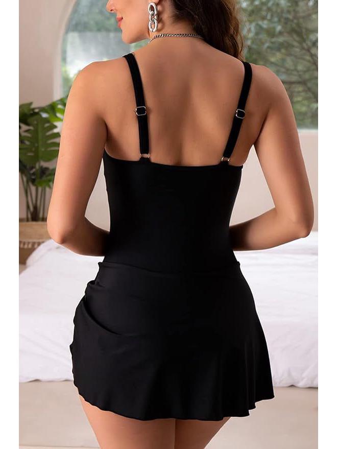 European & American Sexy One-Piece Swimsuit - Women's Tight-Fitting Bikini