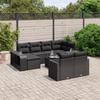 VidaXL Garden Lounge Set with Cushions 11 Pcs, Patio Sofas, Patio Furniture Set, Outdoor Furniture, Black 3228905