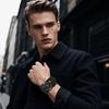 Leather Strap Watch with Antique Rock Punk Waterproof Analog Quartz Watch with Genuine Leather Motorcycle Fashion Watch Perfect Gift for and Day Men's