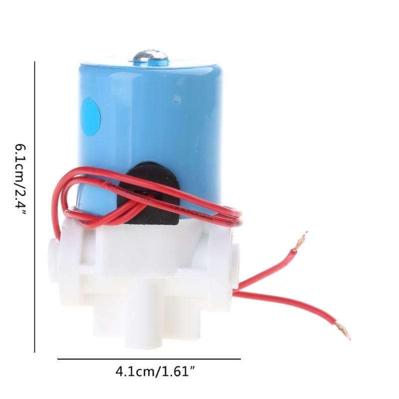 1/4" Quick Connect Water Inlet Solenoid Valve Household Pure-water Machine Parts   12V/24V Water Purifier Valve