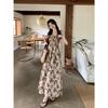Summer 2026 Floral High Waist Fairy Mori Style Dress