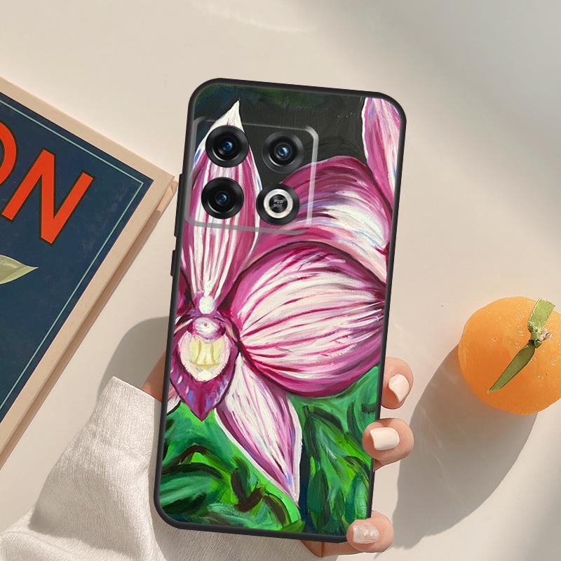 Orchid Flowers Colorful Case For OnePlus 13T 10T 10R 12R 13R 15 13 12 11 10 9 Pro Nord CE 5 2 3 4 Lite N20 N30 Cover