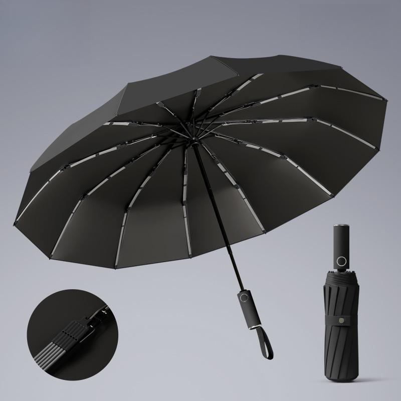10 bone anti-storm umbrella, automatic umbrella custom folding, advanced weather and rain outdoor parasol
