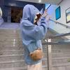 Drawstring Fleece Shark Hoodies Long Sleeve Shark Hat Sweater Hooded Sweatshirts  Couple Clothes