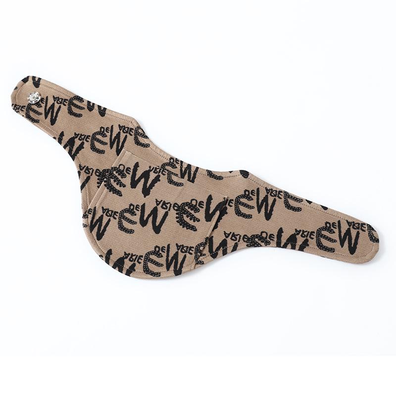 Unisex German Velvet Printed Neck Warmer Snood with Pocket - Cervical Protection & Heat-Generating