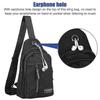 New Backpack Waterproof Shoulder Crossbody Chest Bag Usb Port Men Boy Travel Handbag