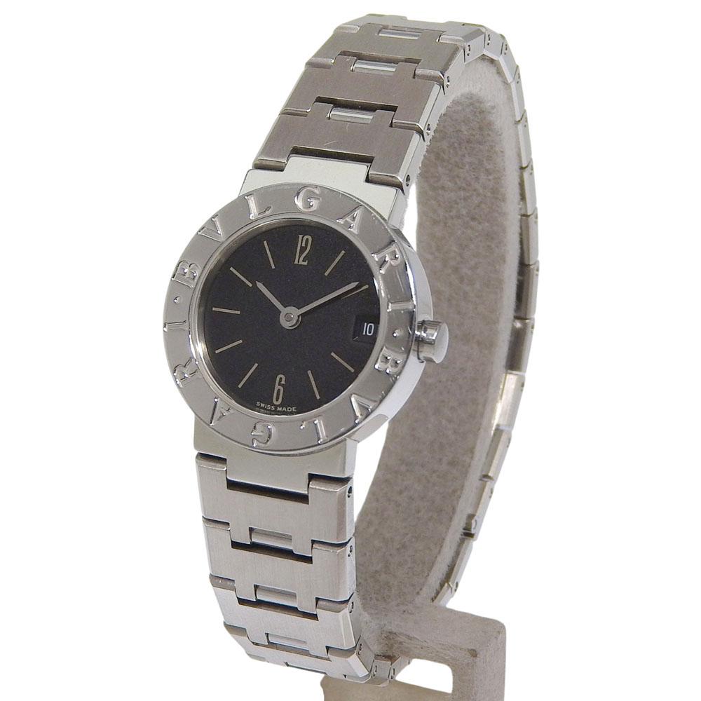 BVLGARI Bvlgari Bvlgari Watches BB23Stainless Steel blackDial Stainless Steel Quartz Analog display Women Used