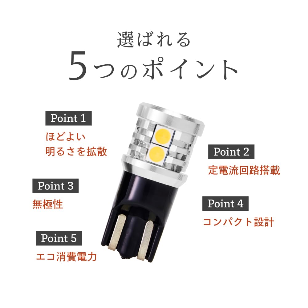 HID Shop Set of 2 T10 LED 540lm Explosive Light