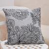 Cushion Imitation Linen Cushion Cover Black and Gray Simple Fashion Sofa Pillow Cover
