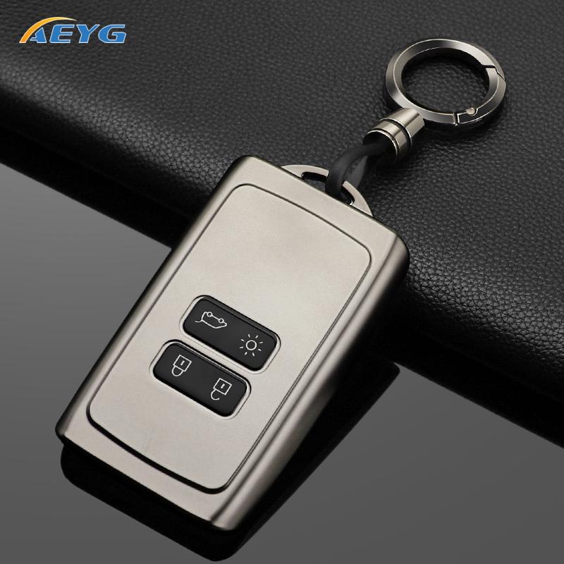 For Renault Captur Megane Talisman Espace Clio Zoe Koleos Scenic 4 Arkana Dacia Sandero Card Car Key Case Cover Keychain