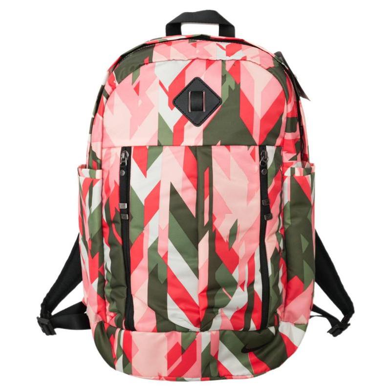 Nike Polyester Backpack Regular Unisex Pink/Army Green/Red Casual