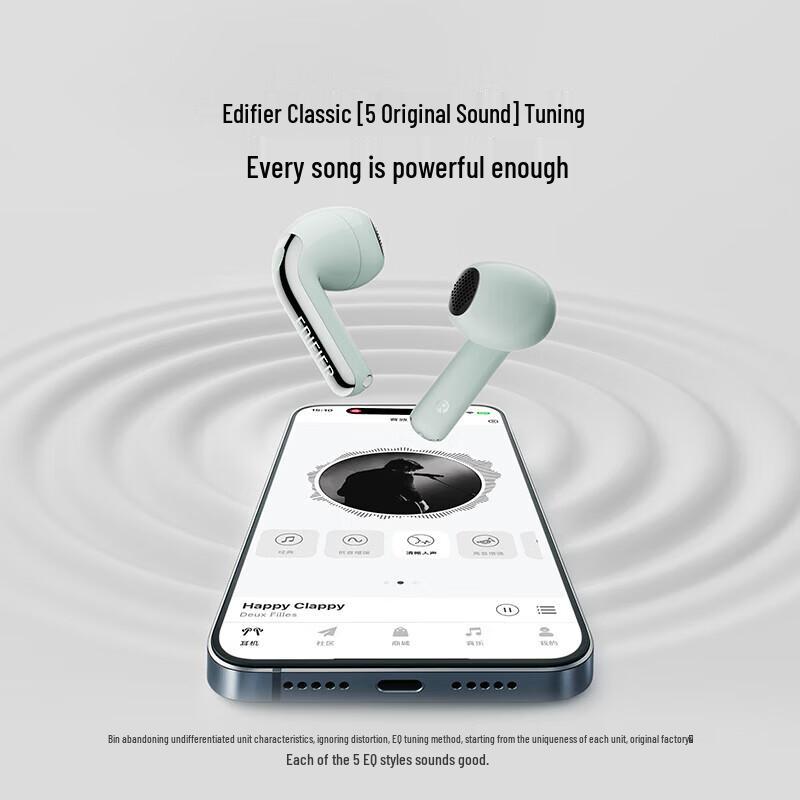 Edifier Lolli ANC Semi-In-Ear Noise Cancelling Bluetooth Earbuds