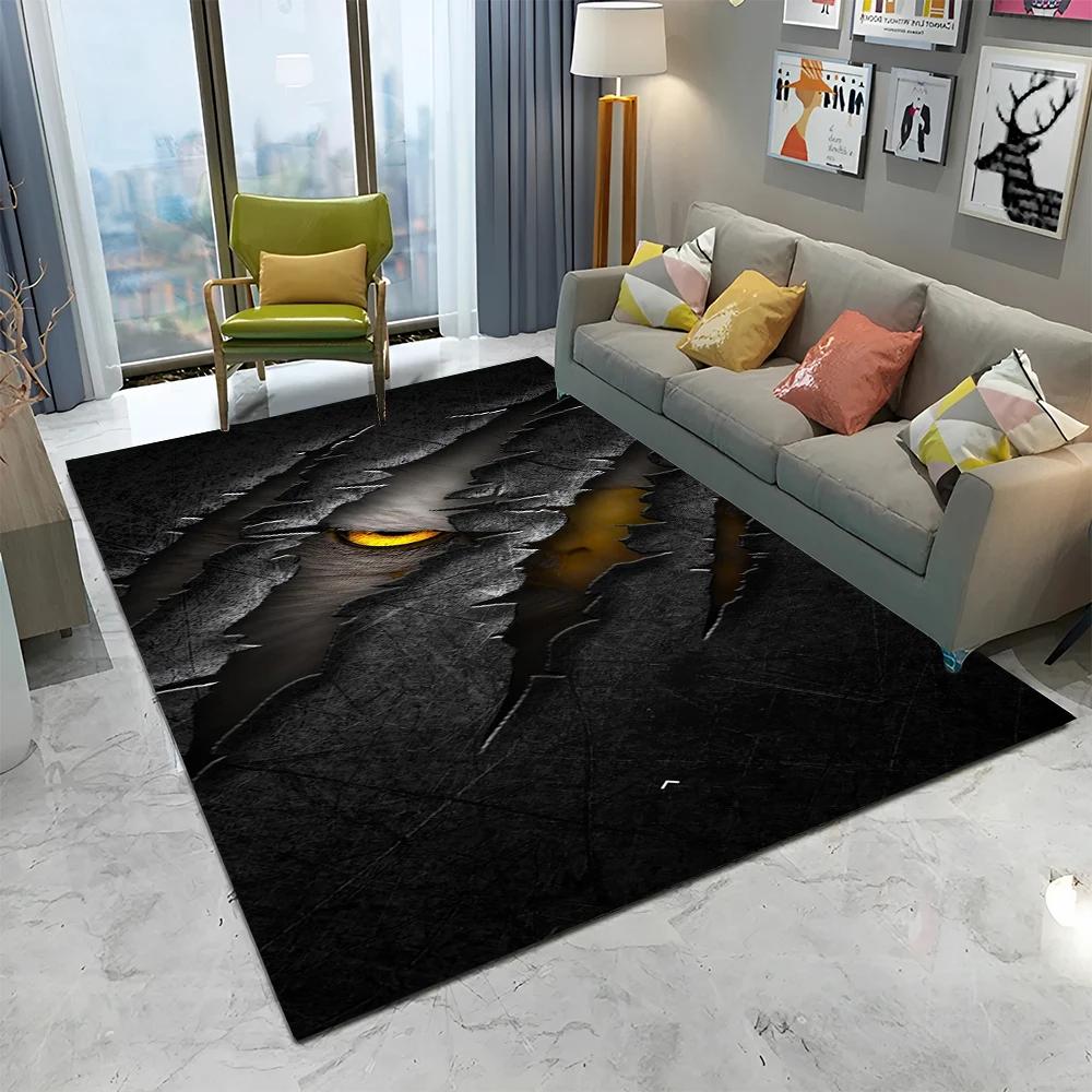 3D Beast Paw Print Claw Cartoon Carpet Rug for Home Living Room Bedroom Sofa Doormat Decor,kids Play Area Rug Non-slip Floor Mat