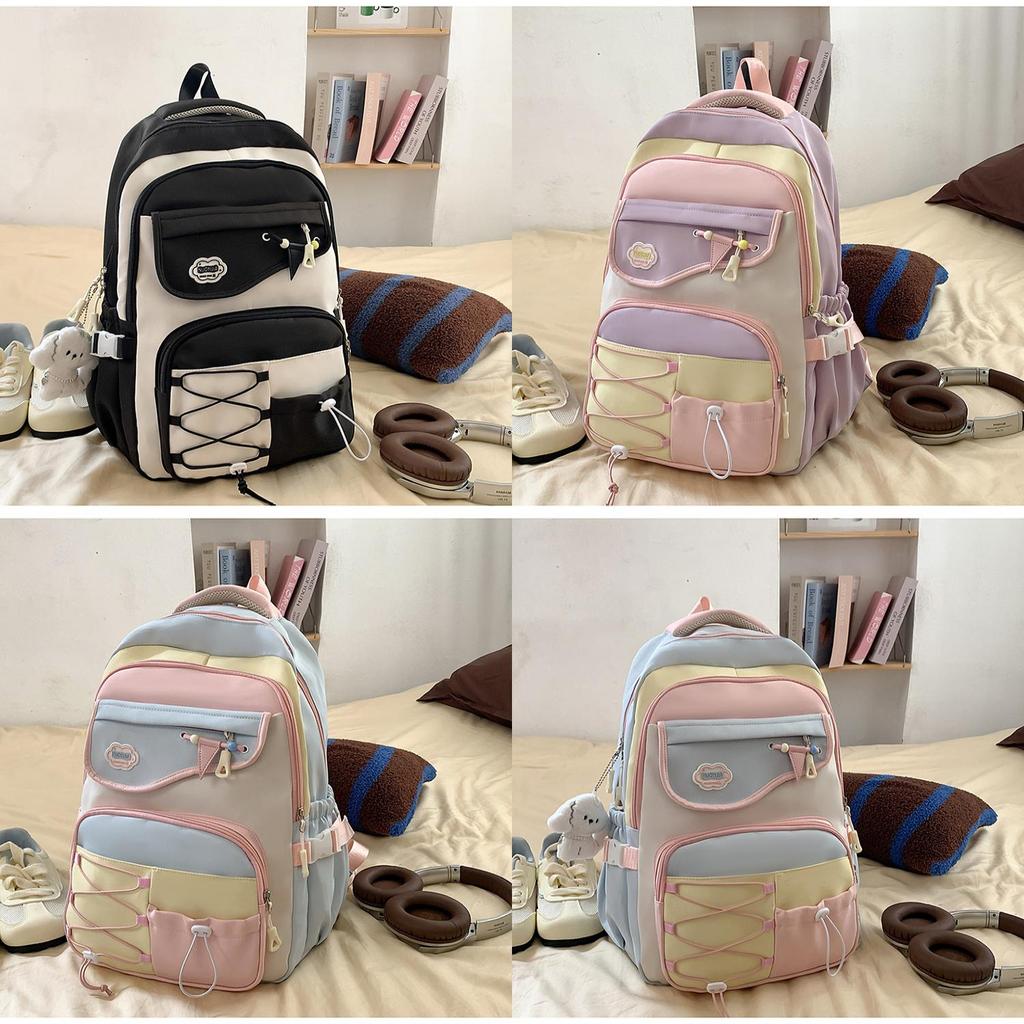 Dopamine Style Girls Backpack With Nylon For School And College