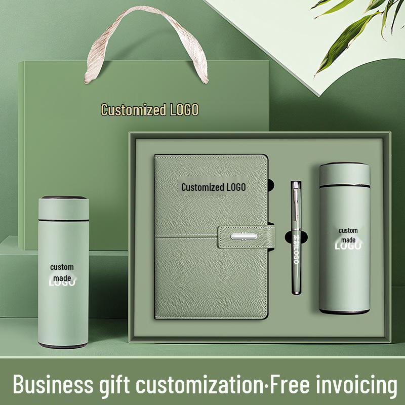 Set Regalo Blocco Note Business A5 Disponibile con Logo Personalizzato - Diario Ufficio di Alto Valore