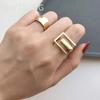 Minimalist 925 Sterling Silver Width Rings For Women Trendy Creative France Gold Plated Elegant Bride Jewelry Gifts