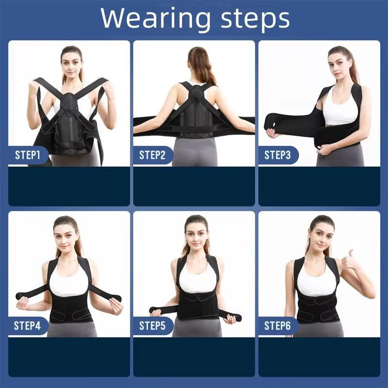 Unisex Adjustable Posture Support Belt - Anti-Hunchback, Invisible Compression & Fixation