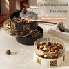 Clear Window Food Container for Easy Access to Snacks Fruits Nut Removable Layers Kitchen Storage Organizers