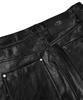 Mehr als Schwarz Logo Leder Bikerrock