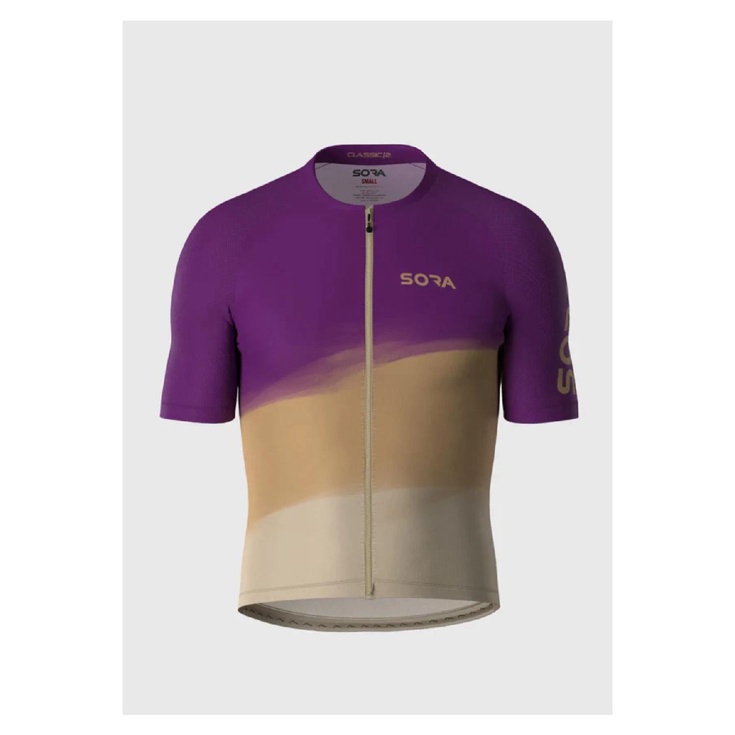 

Велоджерси Sora Purple-cream Classic 2 2XL чистый