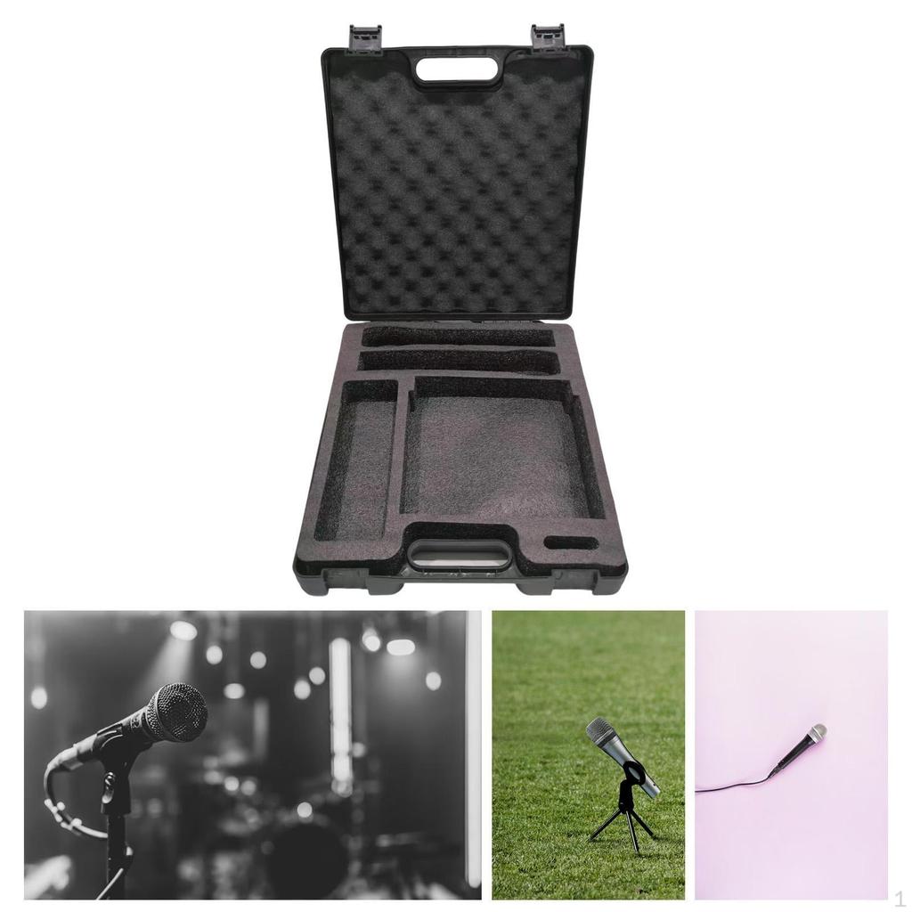 Tragekoffer Hartschalen-Schwammfutter Stoßfest Tragbare Instrumentenbox Aufbewahrung für Studio