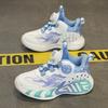 2025 autumn new classmates children's sports shoes lightweight soft sole rotating button boys and girls basketball shoes running shoes