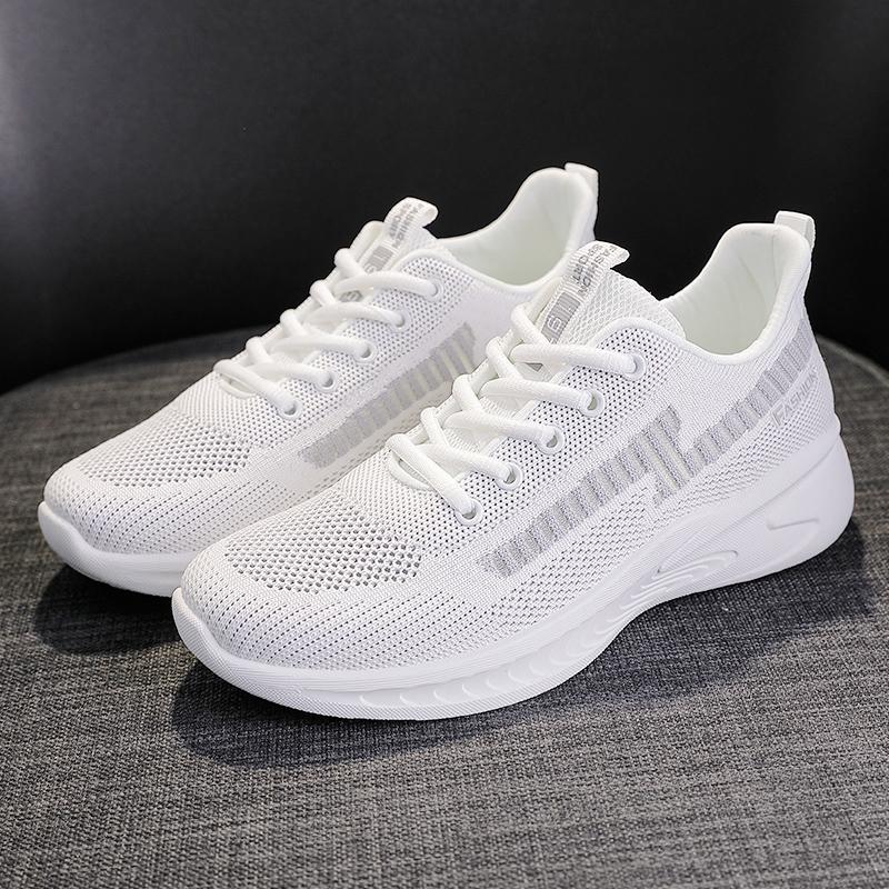 модные тканые дышащие и удобные женские спортивные повседневные кроссовки модные и популярные женские повседневные кроссовки 35
