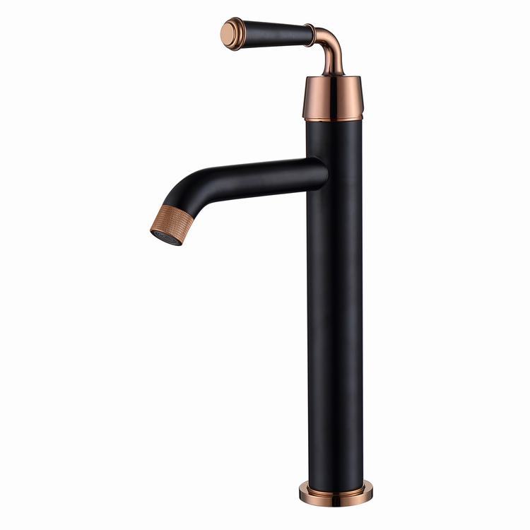 Roségold Badezimmerarmatur Waschbeckenarmaturen Heiß & Kalt Messing Badezimmerwaschbeckenarmatur Aufsatzarmatur Waschtischarmatur Mischbatterie Wasserhahn