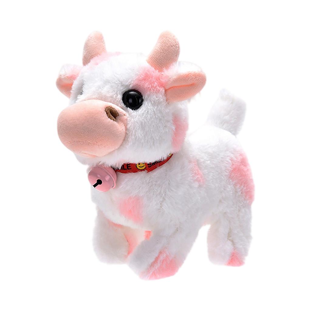 Simulation Electric Walking Sound Plush Cow