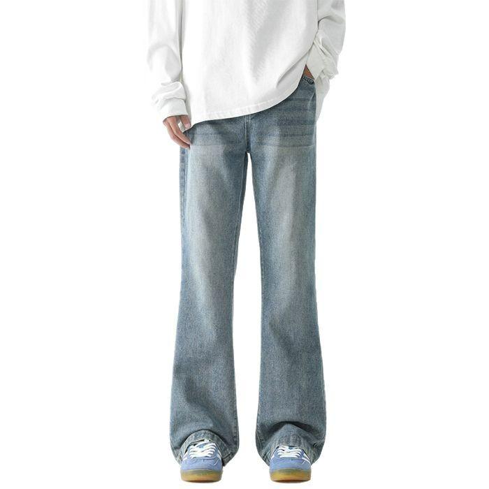 Mingge | Spring and Summer New Micro-pull Jeans Men's American High-street Trendy Brand Ruffian Handsome Casual Versatile Trousers