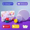 Peinture au Doigt Enfant - CREATIVE DECO - 6 x 40 ml Pots - Couleurs Intenses et Vives - Lavable à l'eau